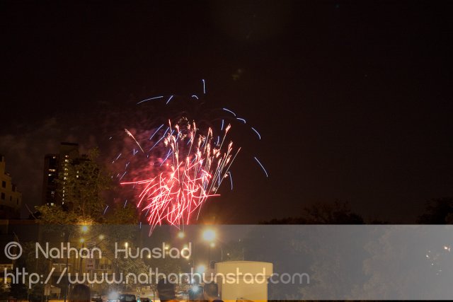 Minneapolis fireworks on 4 July 2010